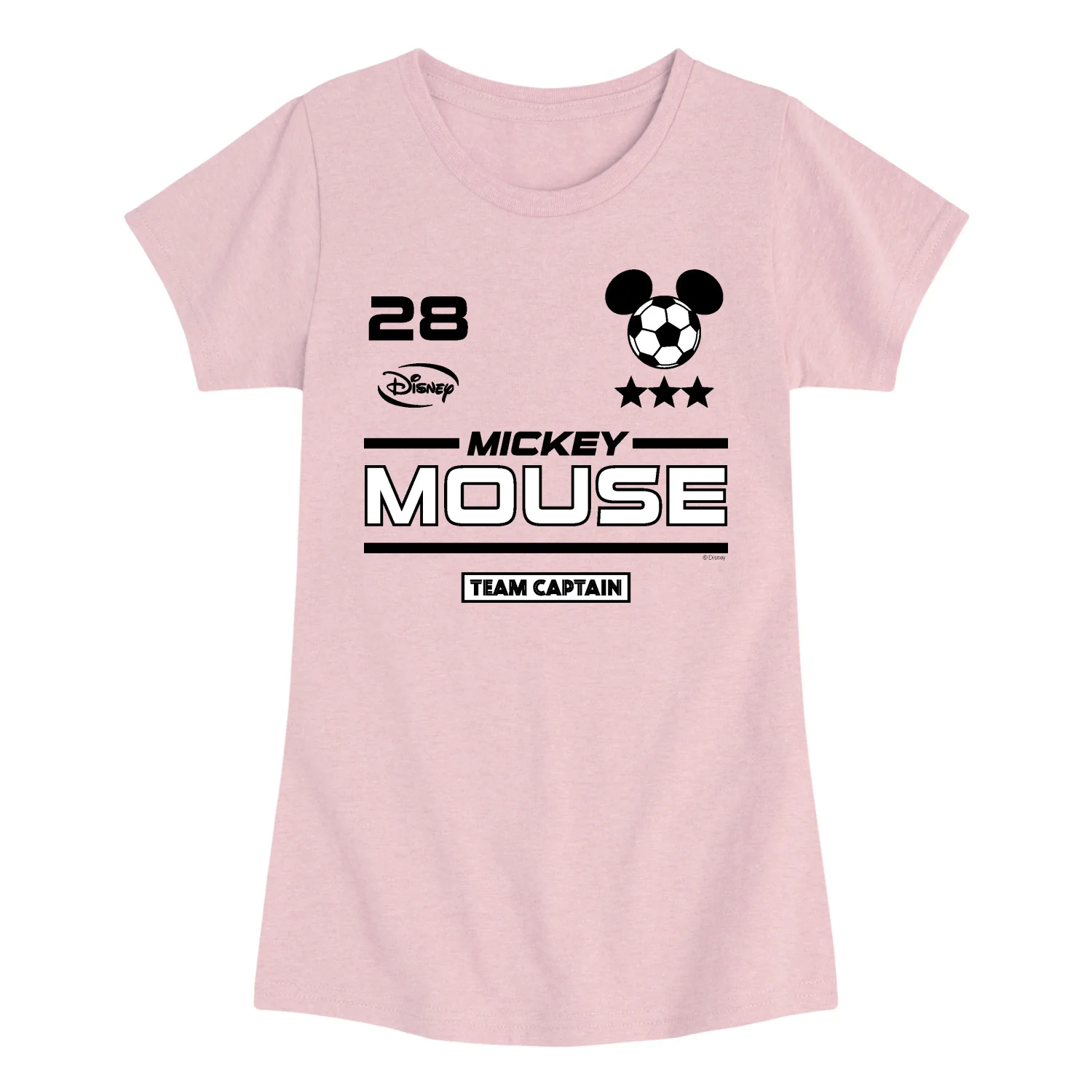 Disney - Mickey Soccer Jersey - Youth Girls Fitted Short Sleeve T-Shirt - Image 5