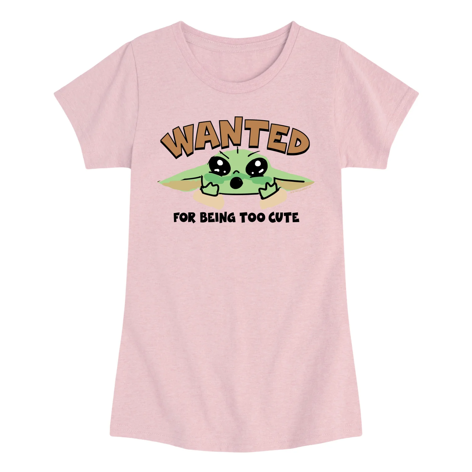 The Mandalorian And Grogu - Wanted For Being Too Cute - Youth Girls Fitted Short Sleeve T-Shirt - Image 5