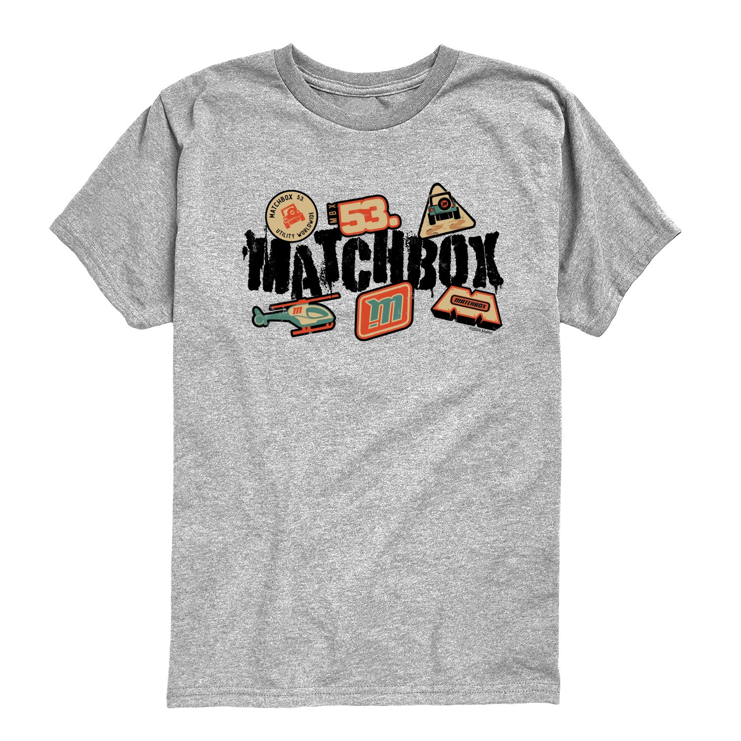 Matchbox - Grunge Stickers - Youth Boys Short Sleeve Graphic T-Shirt - Image 2