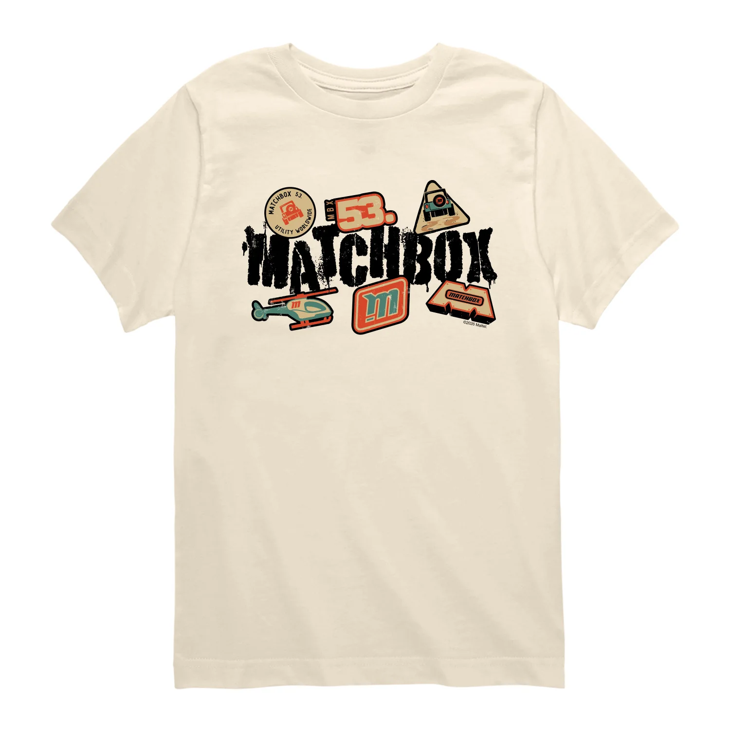 Matchbox - Grunge Stickers - Youth Boys Short Sleeve Graphic T-Shirt - Image 3