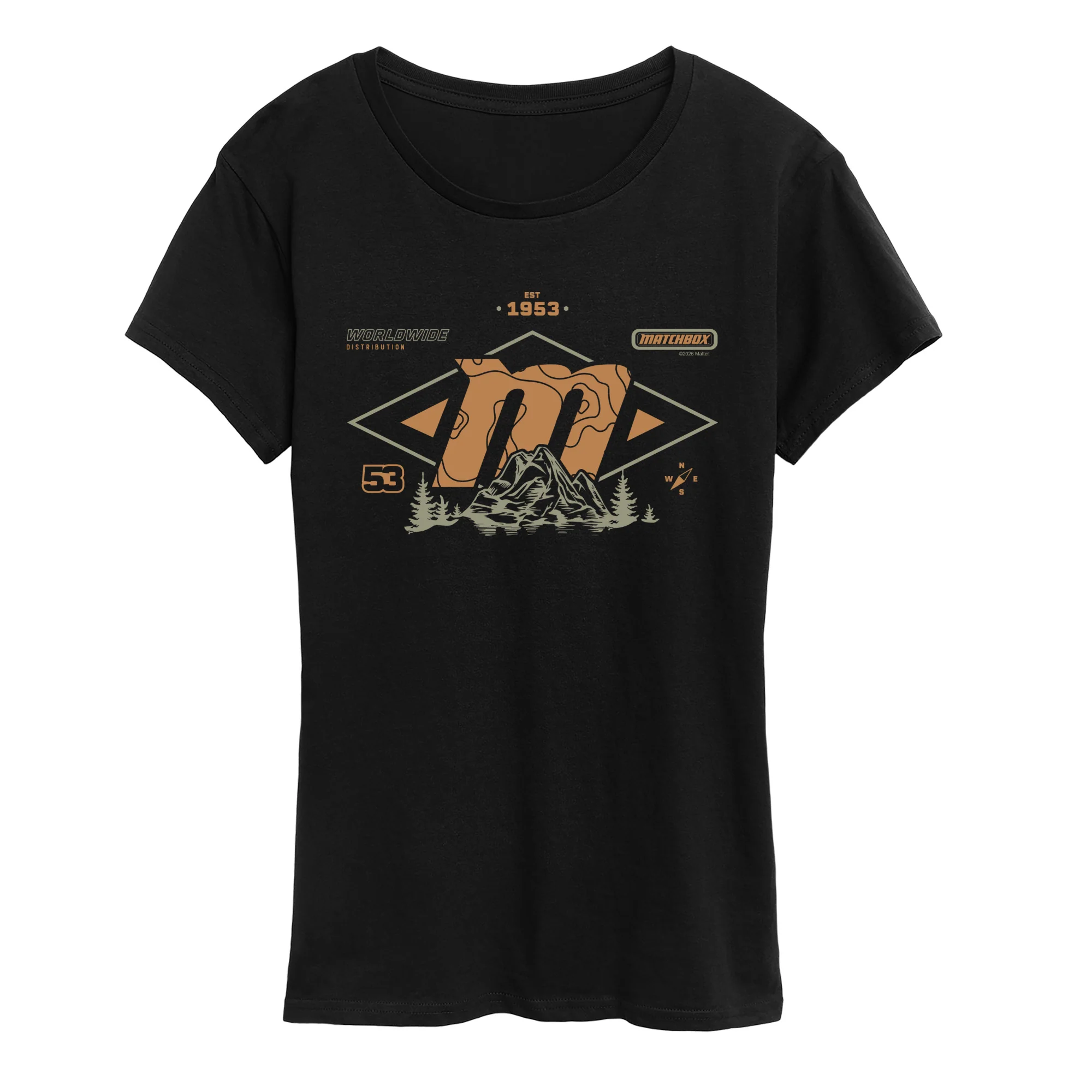 Matchbox - Mountain Logo - Women's Short Sleeve Graphic T-Shirt - Image 3