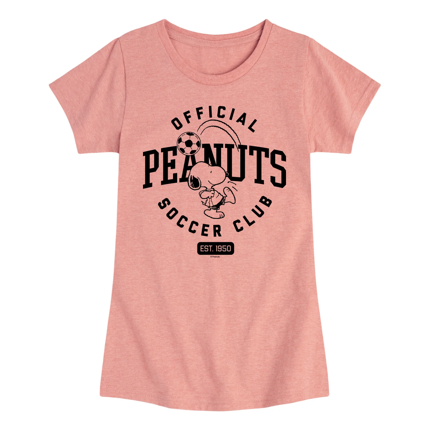 Peanuts - Soccer Club - Youth Girls Fitted Short Sleeve T-Shirt - Image 3