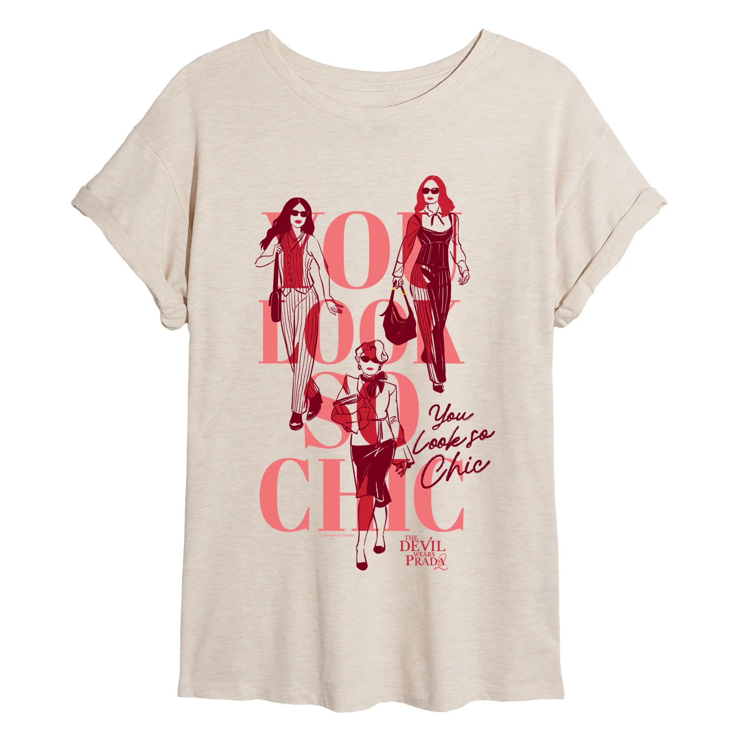 The Devil Wears Prada 2 - You Look So Chic - Juniors Oversized Graphic T-Shirt