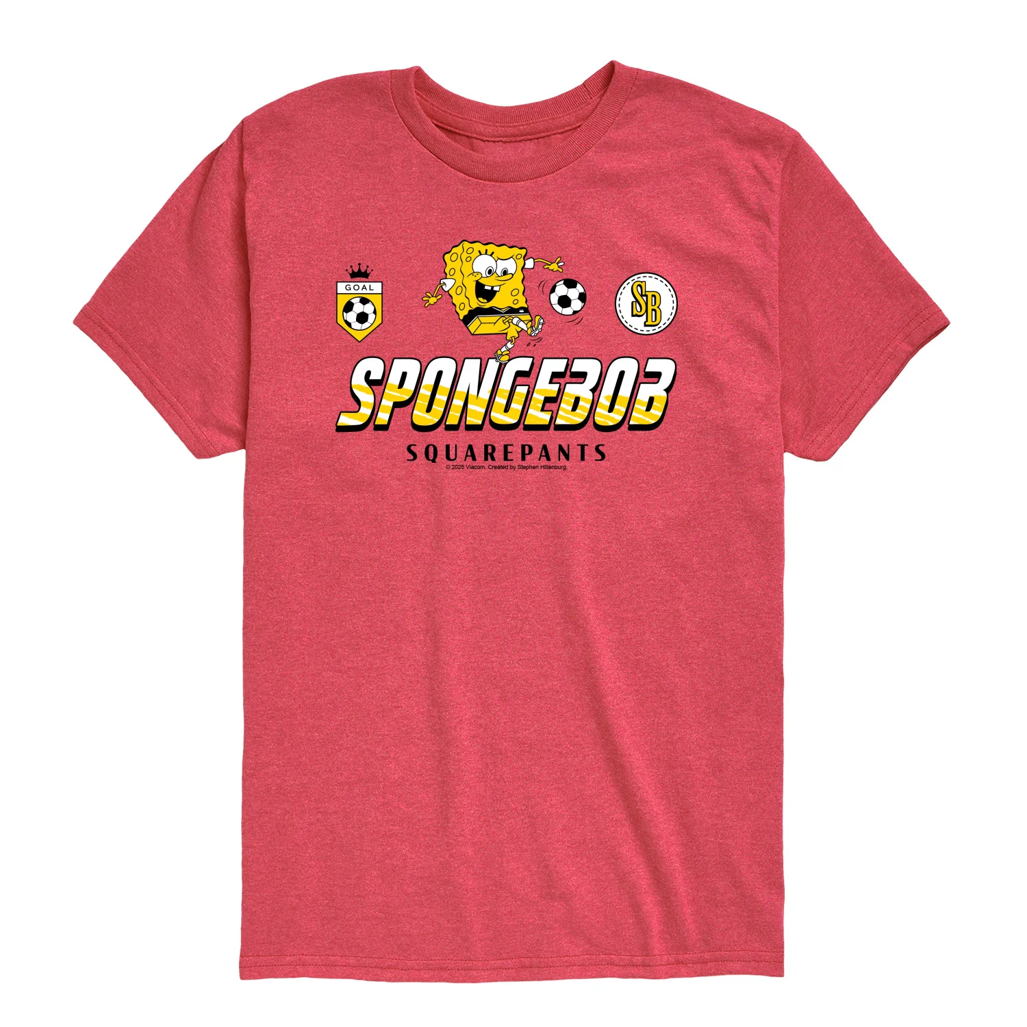 SpongeBob SquarePants - Soccer Jersey - Toddler Boys Short Sleeve Graphic T-Shirt - Image 3