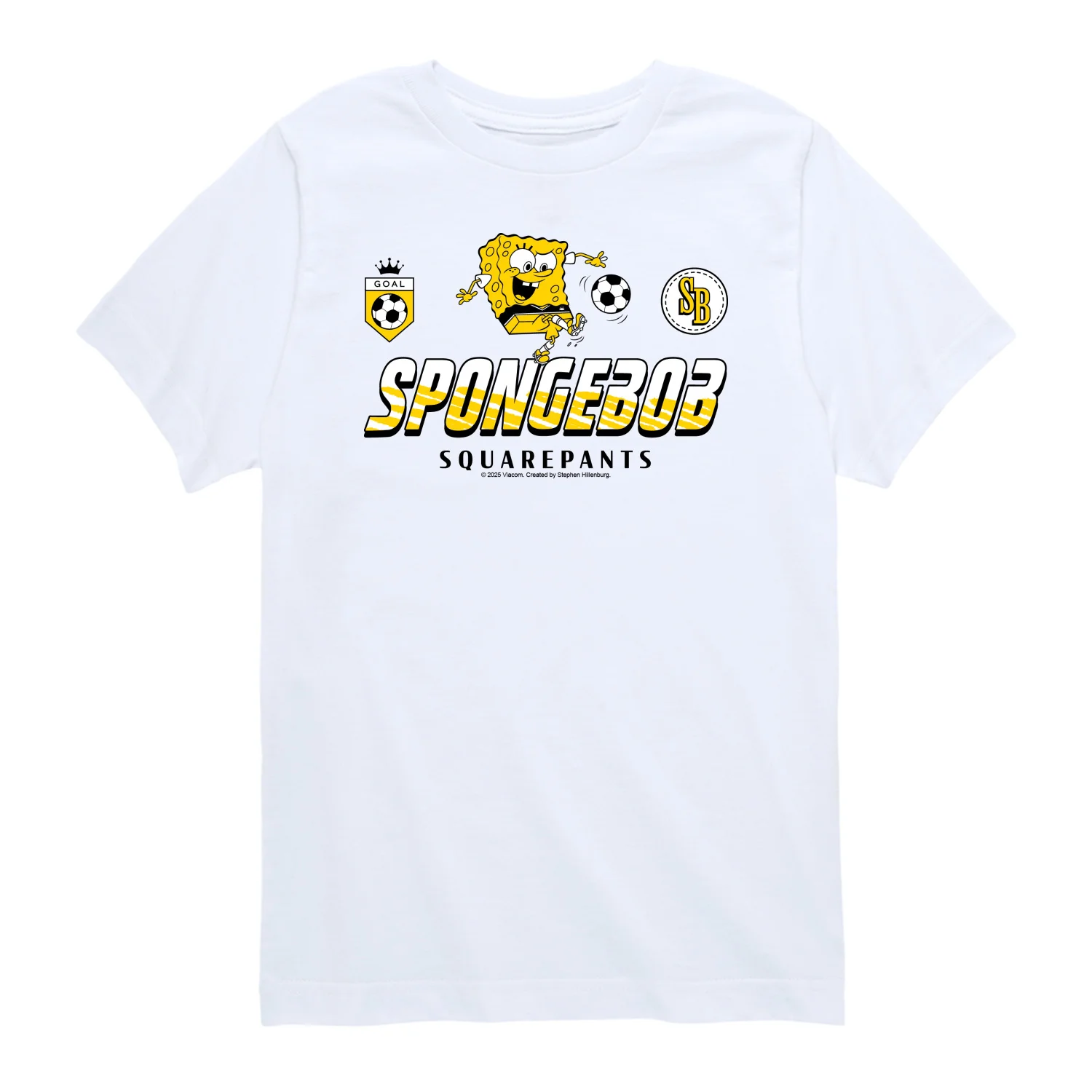 SpongeBob SquarePants - Soccer Jersey - Toddler Boys Short Sleeve Graphic T-Shirt - Image 4