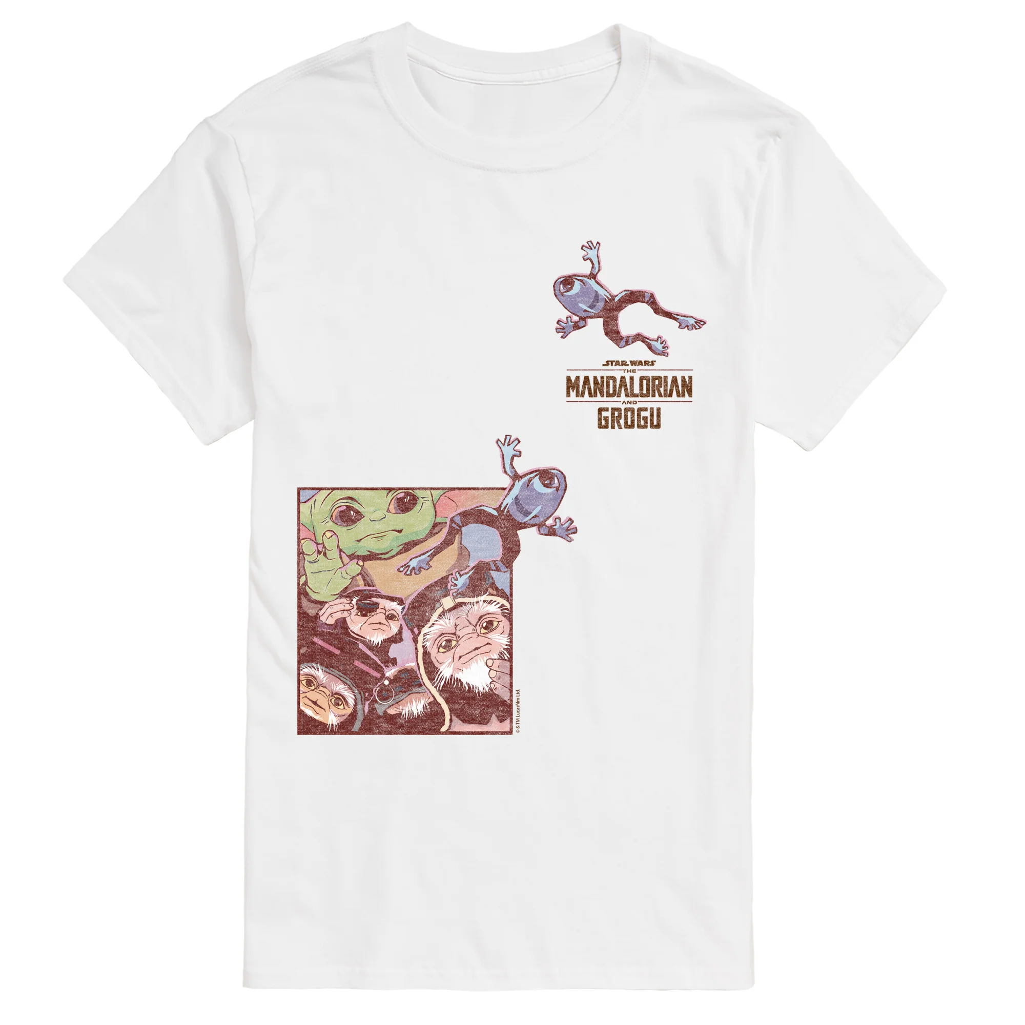The Mandalorian And Grogu - Frogs - Men's Short Sleeve Graphic T-Shirt