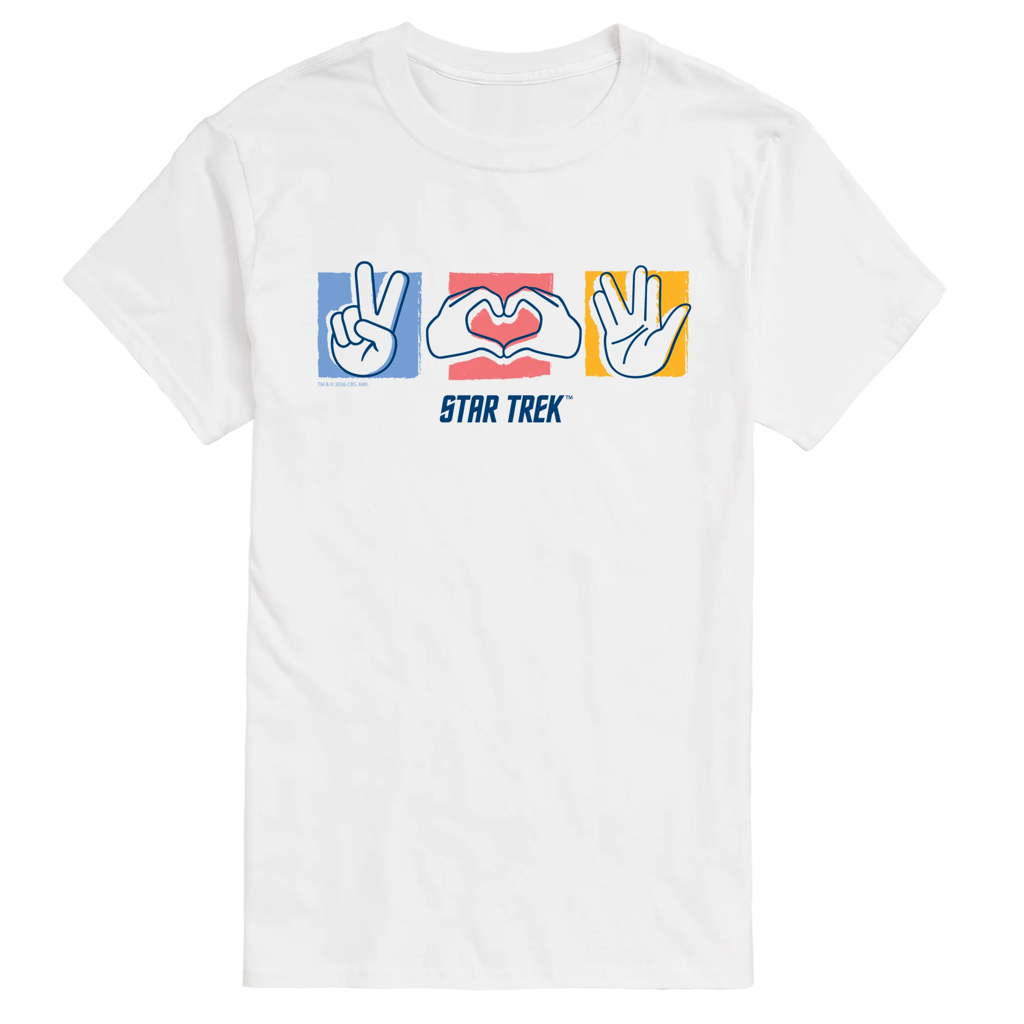 Star Trek - Hand Signs - Men's Short Sleeve Graphic T-Shirt - Image 3