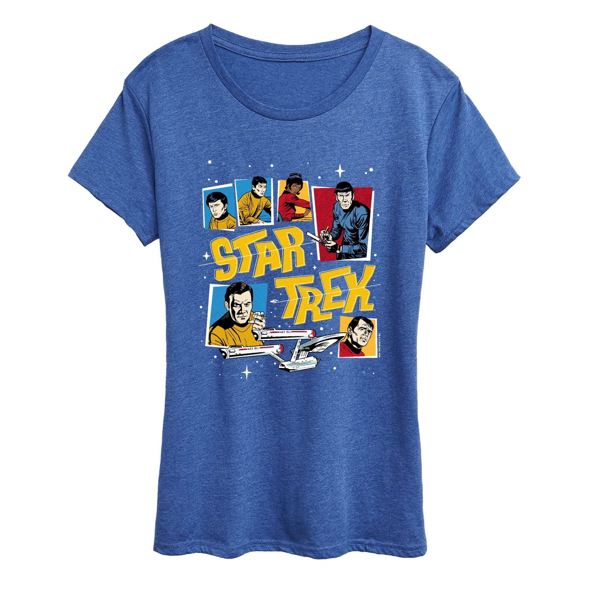 Star Trek - Character Grid - Women's Short Sleeve Graphic T-Shirt - Image 3