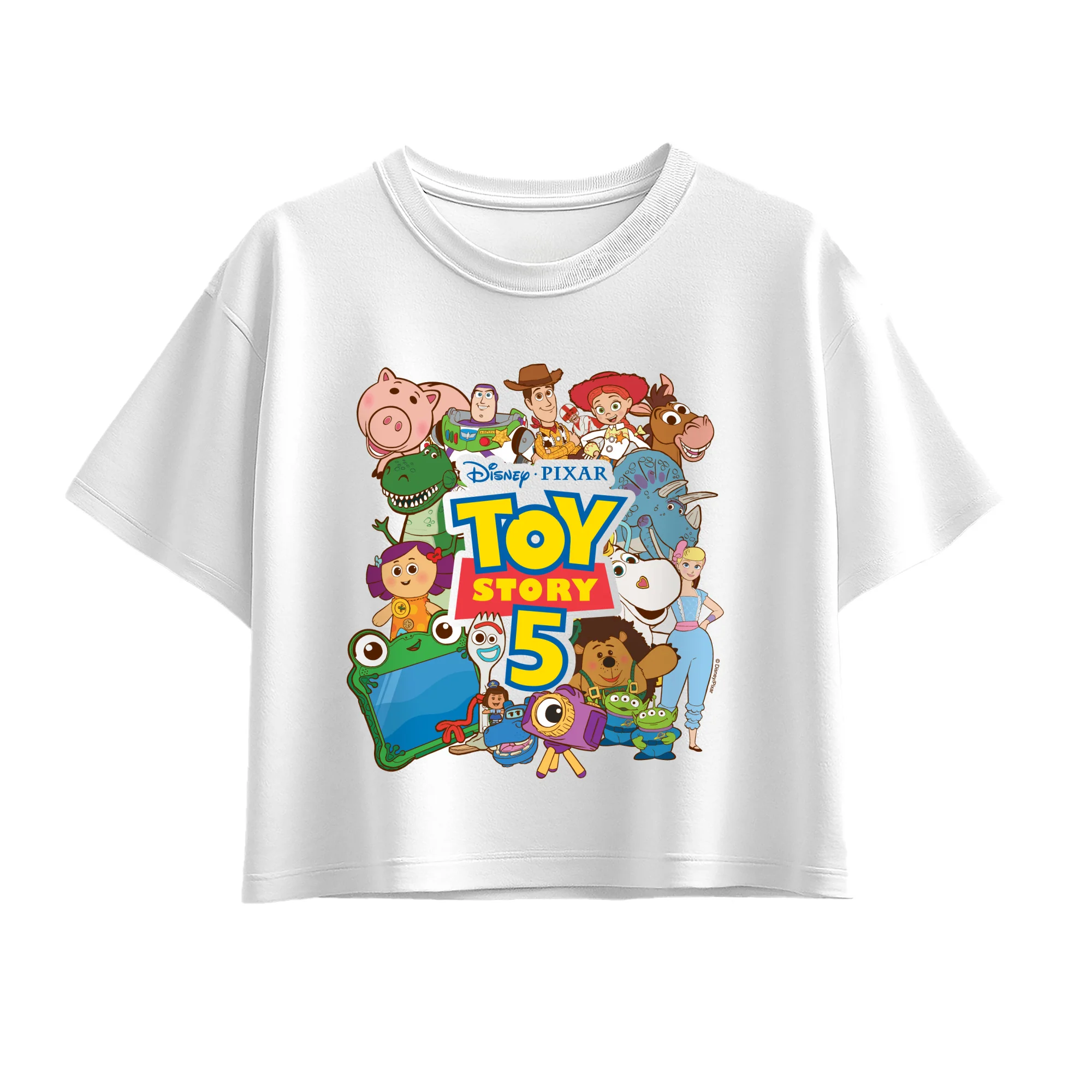 Toy Story 5 - Character Collage - Youth Girls Boxy T-Shirt