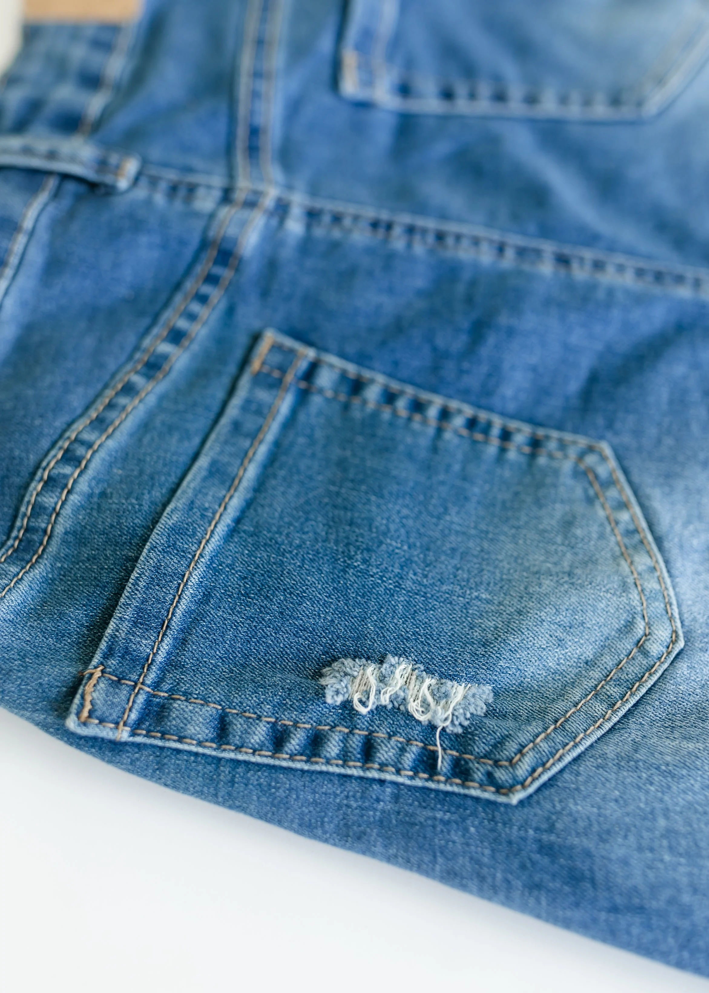 Hadley High Rise Denim Midi Skirt - FINAL SALE - Image 14