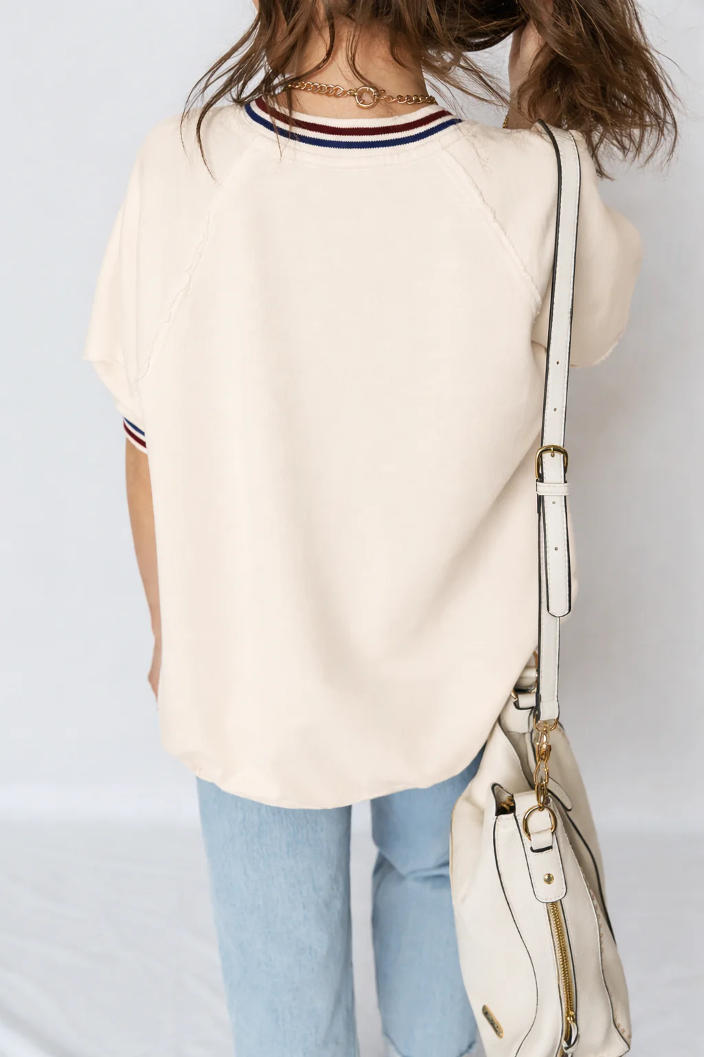 Threaded Pear Haisley Sleeve Loose Tunic Top - Image 2
