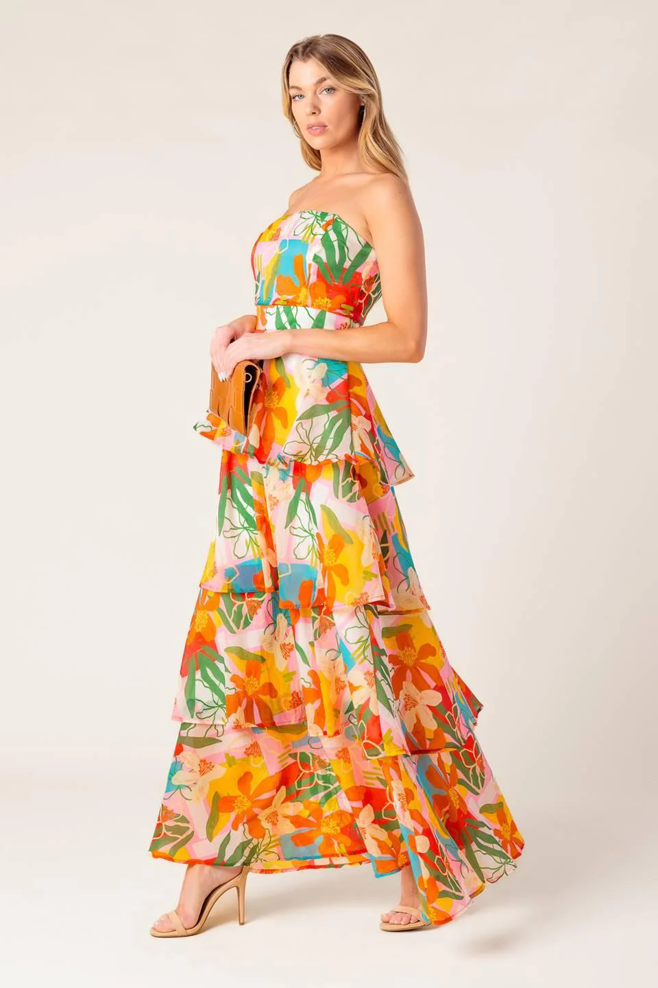 Half Past Sunset Woven Maxi Dress - Image 5