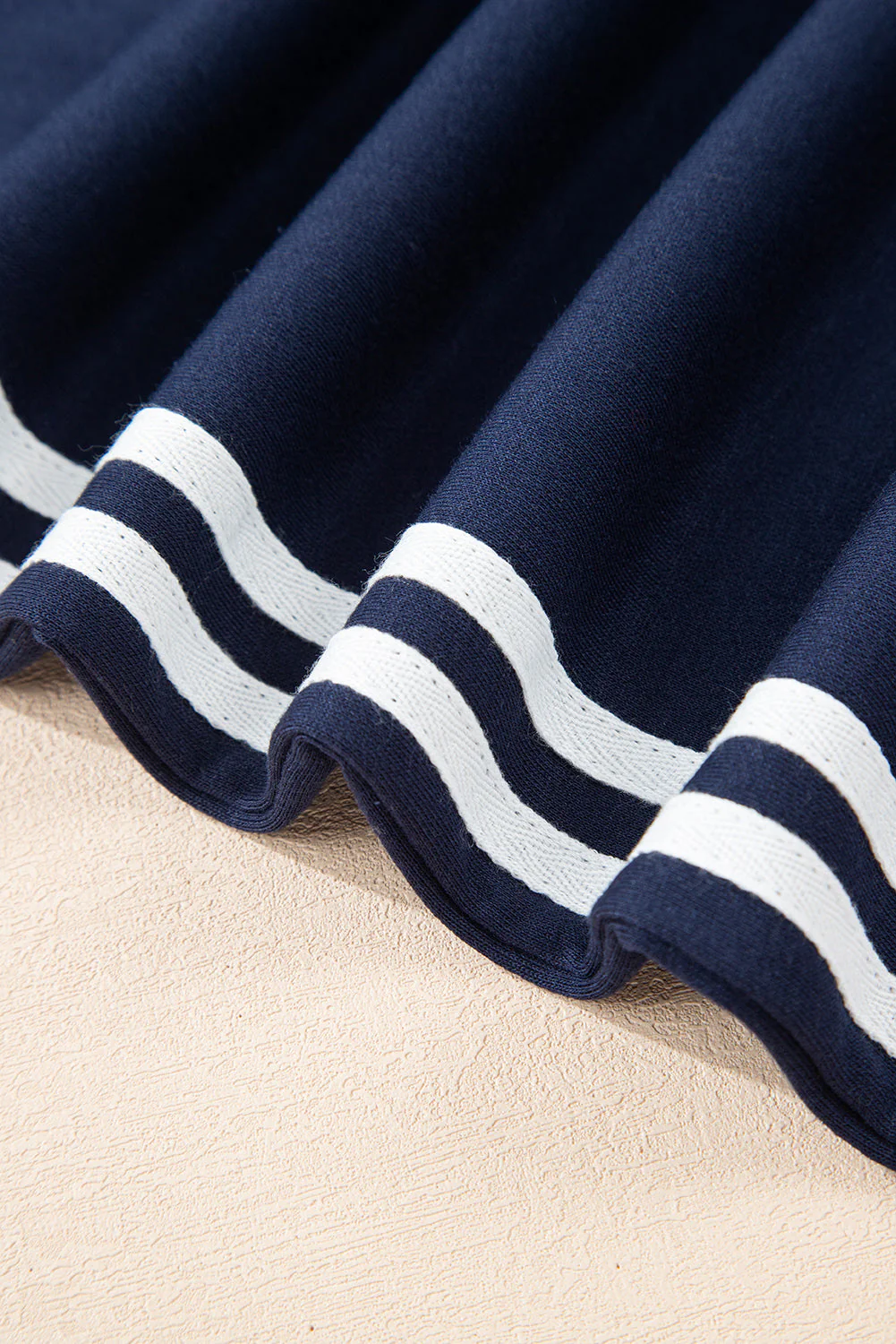 Threaded Pear Hana Striped Detail Crewneck Pullover - Image 17