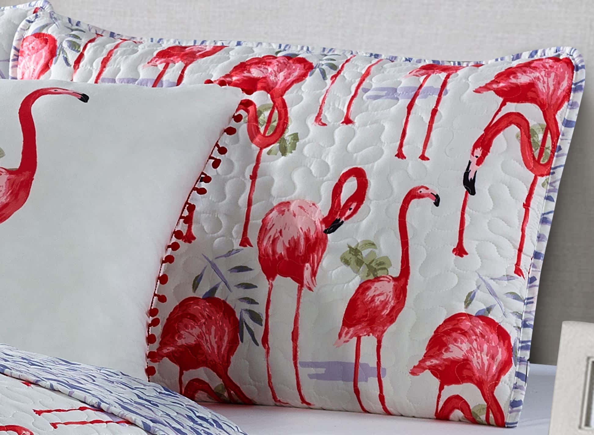Harper Loft Unisex Fancy Flamingo 3-piece Quilt Set - Image 3