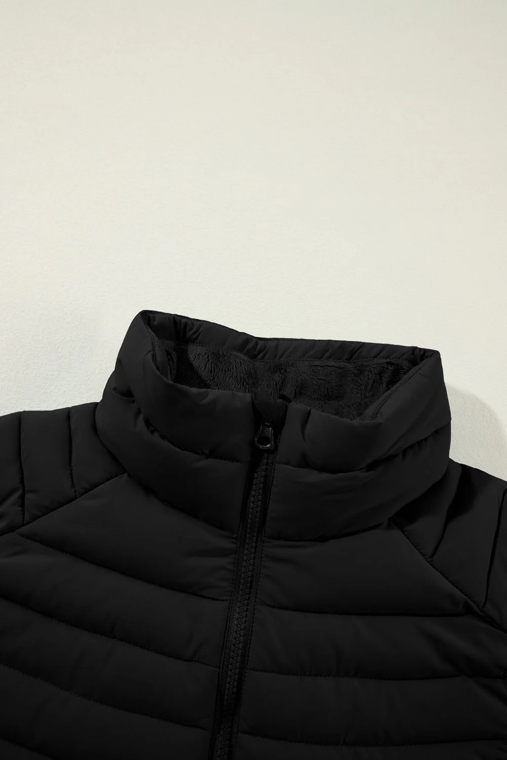 Threaded Pear Harper Quilted Zipped Puffer Vest - Image 10