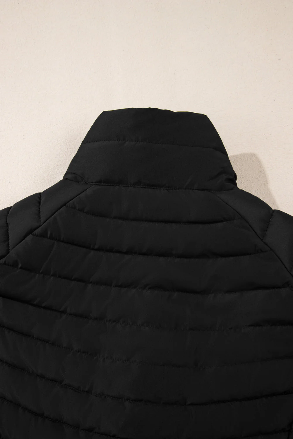 Threaded Pear Harper Quilted Zipped Puffer Vest - Image 12