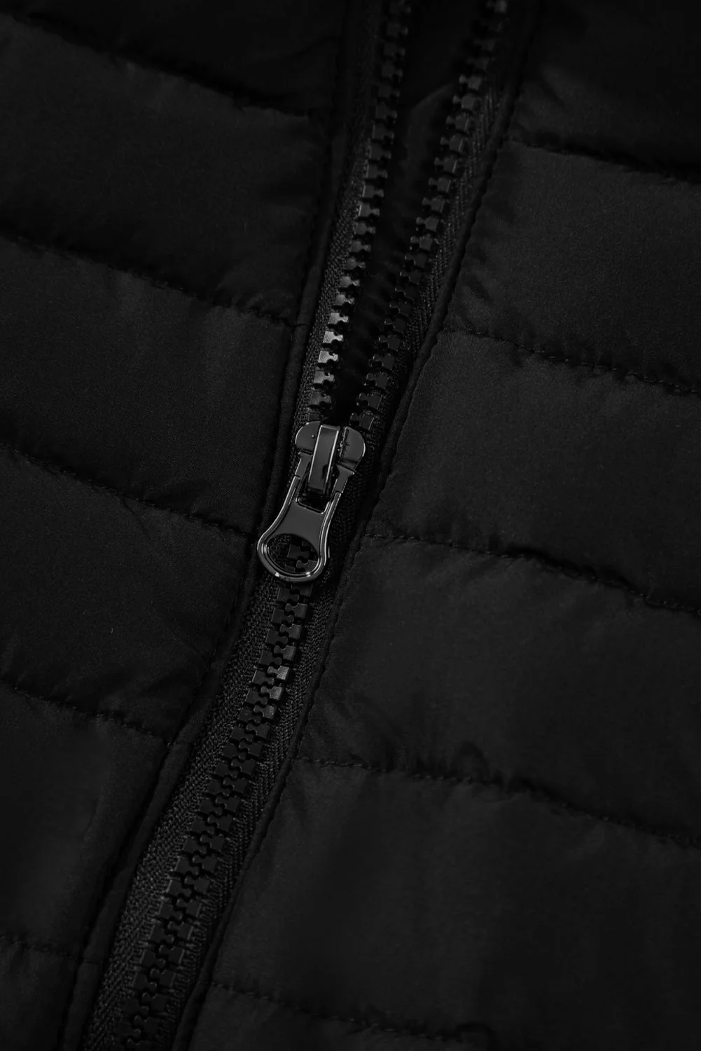 Threaded Pear Harper Quilted Zipped Puffer Vest - Image 16