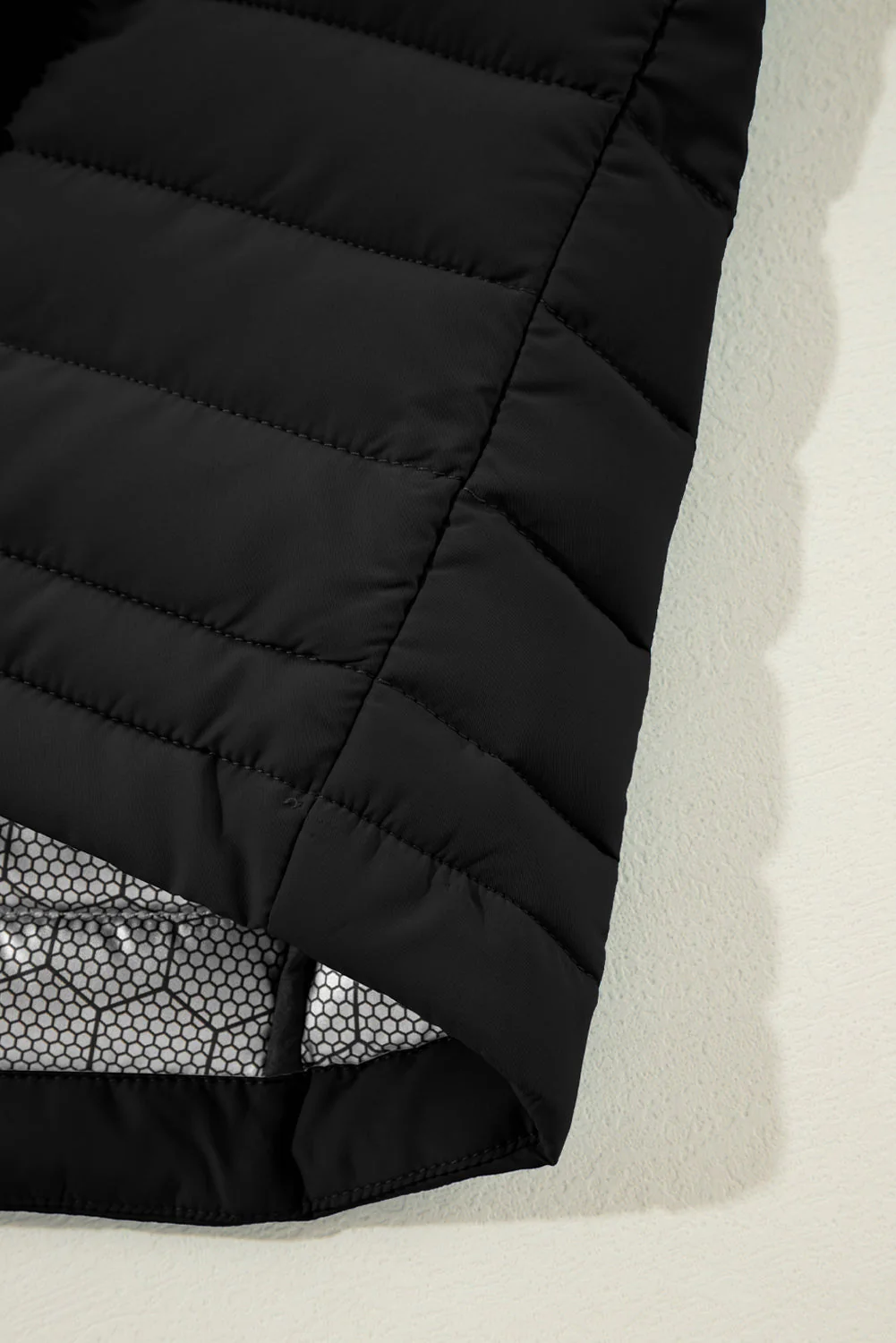 Threaded Pear Harper Quilted Zipped Puffer Vest - Image 6