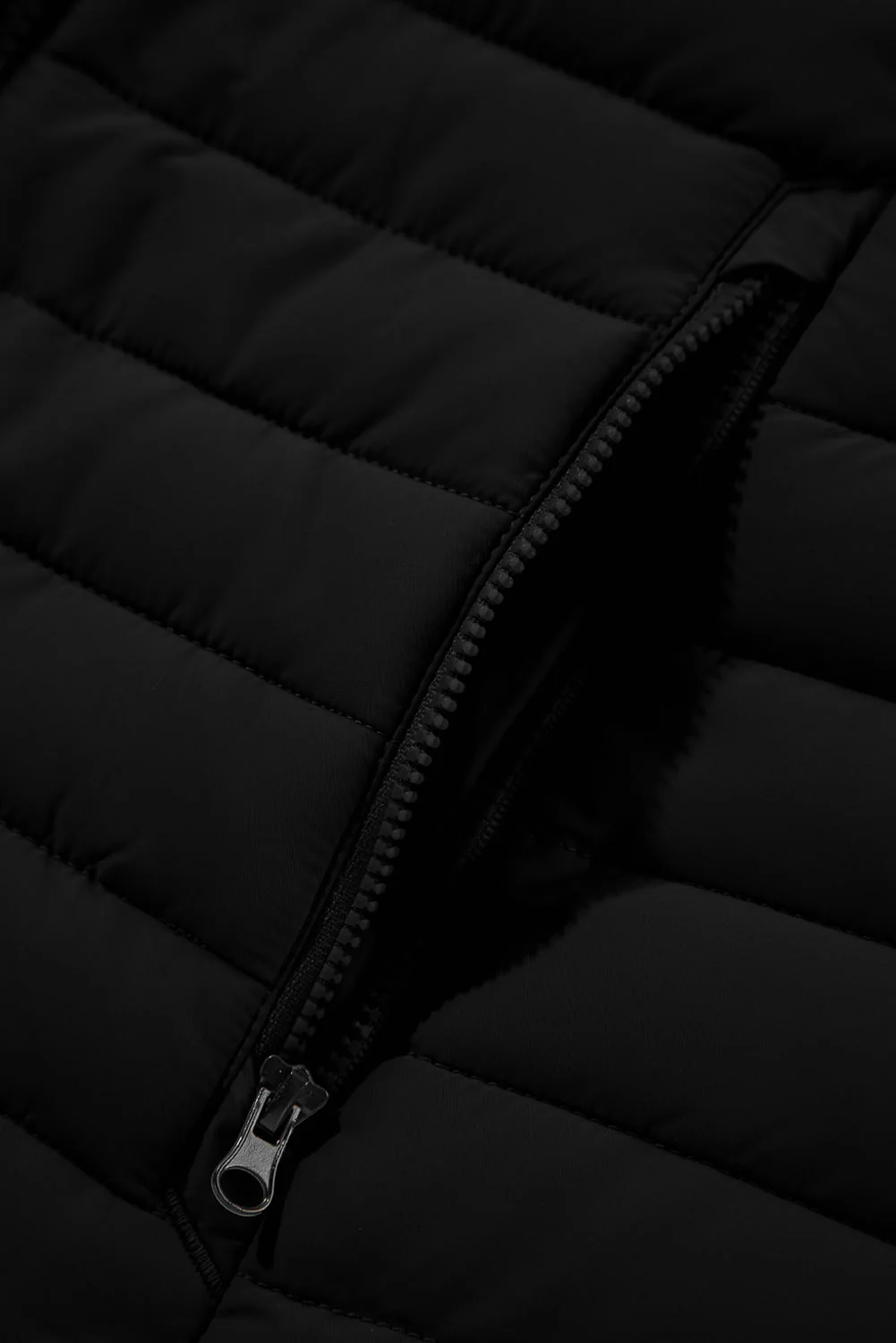 Threaded Pear Harper Quilted Zipped Puffer Vest - Image 8