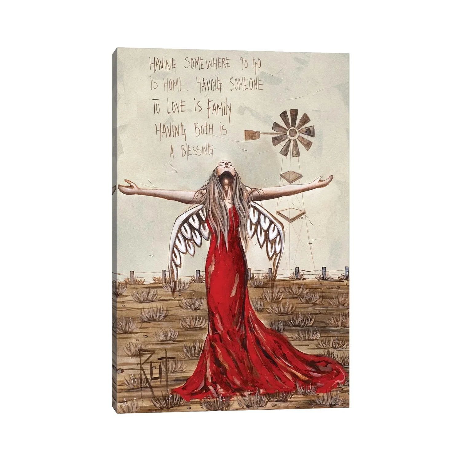 Having Somewhere To Go by Ruth's Angels - Canvas Gallery Wrap - Image 3