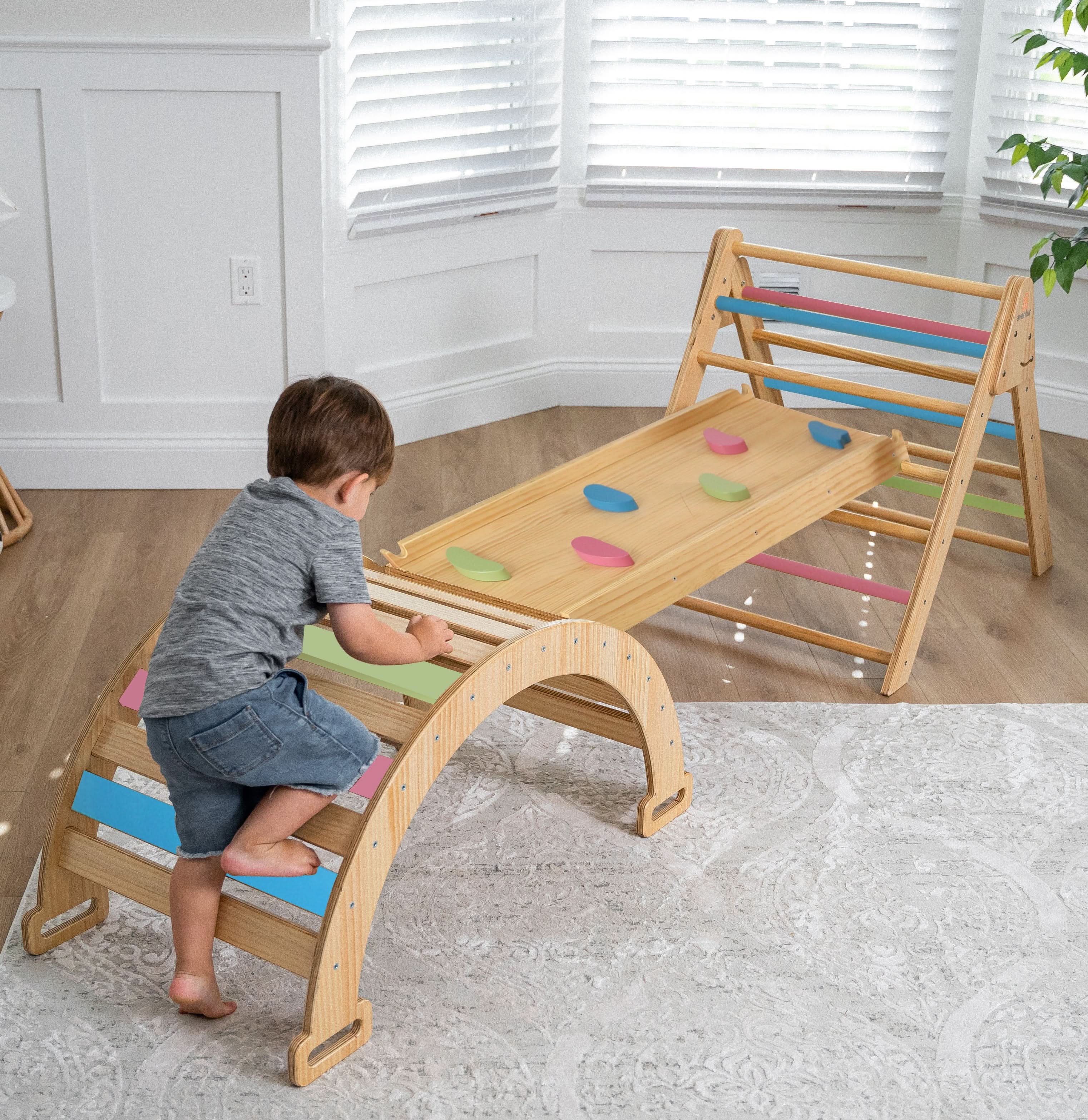 Hazel | Pikler Triangle, Slide & Rocker Set - Image 24