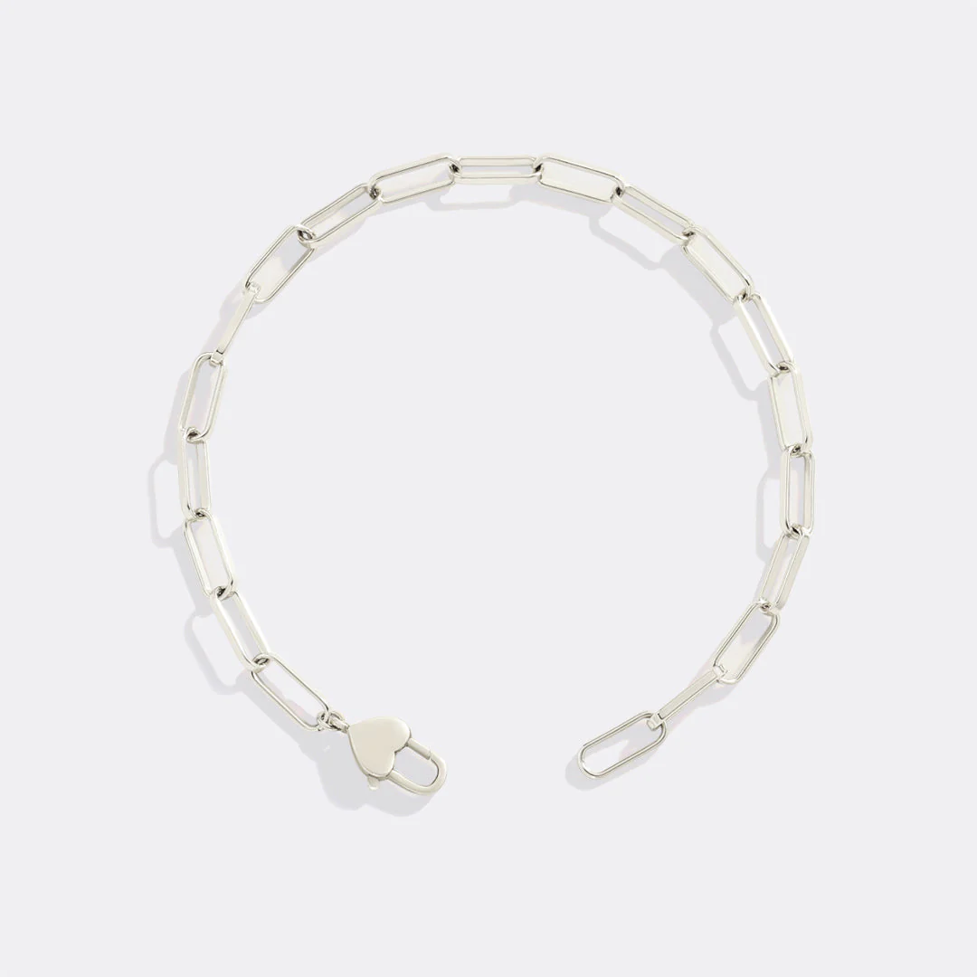 Mint & Lily Heart Padlock Bracelet - Image 15