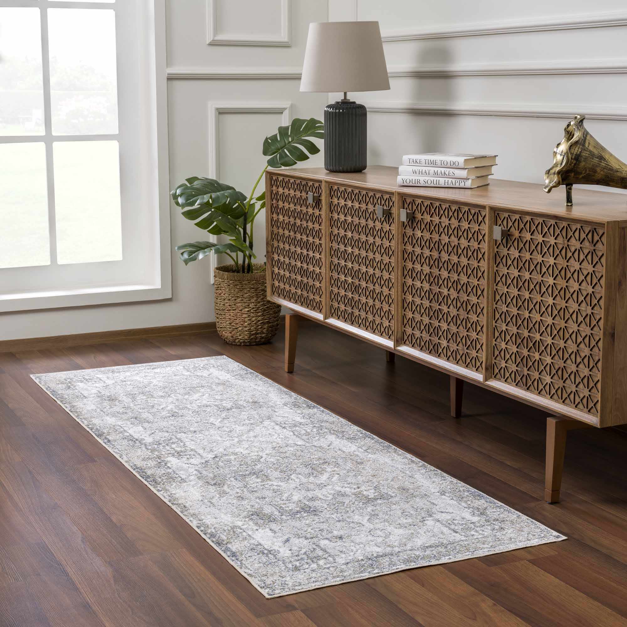Hera Olive Boutique Washable Rug - Image 11