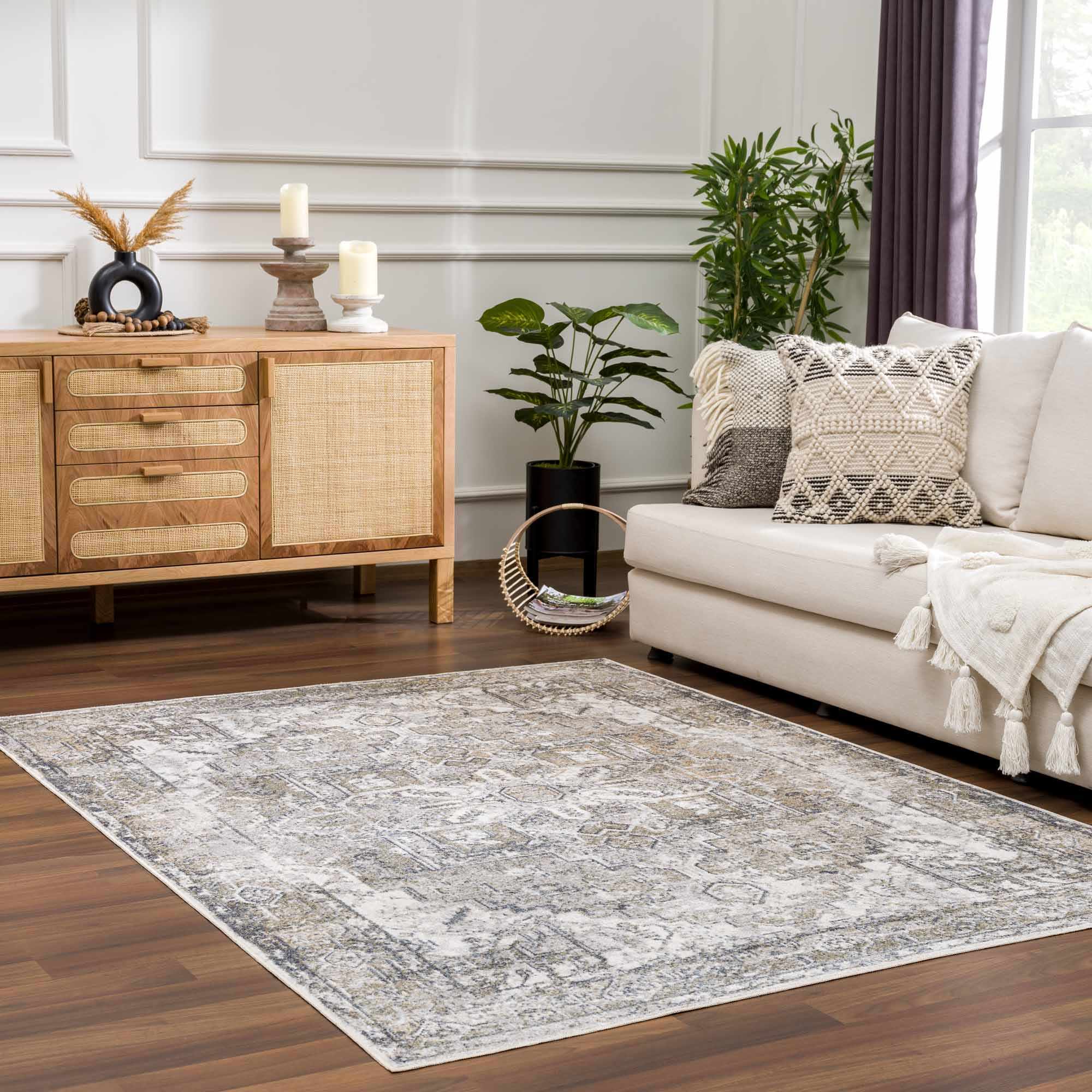 Hera Olive Boutique Washable Rug - Image 23
