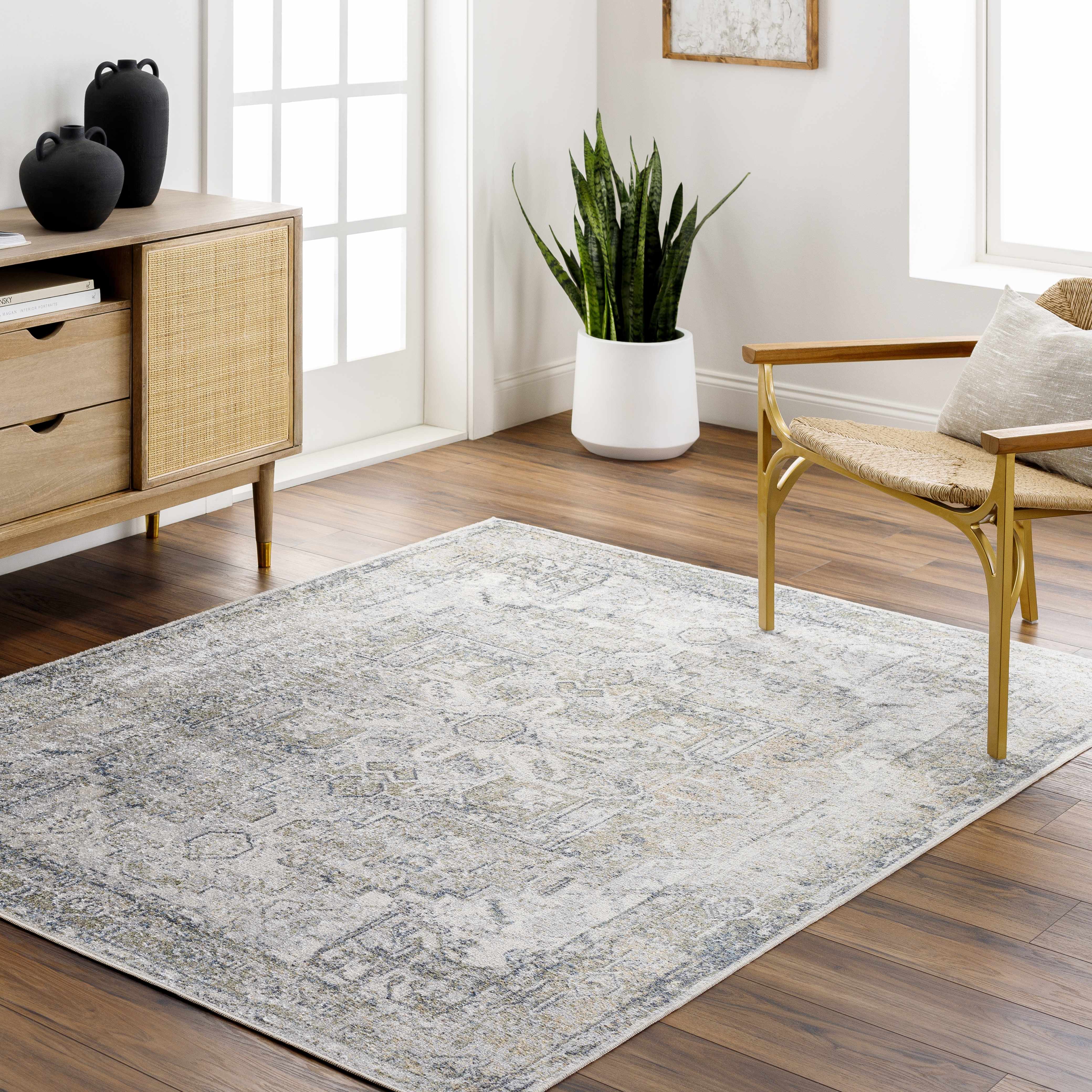Hera Olive Boutique Washable Rug - Image 26