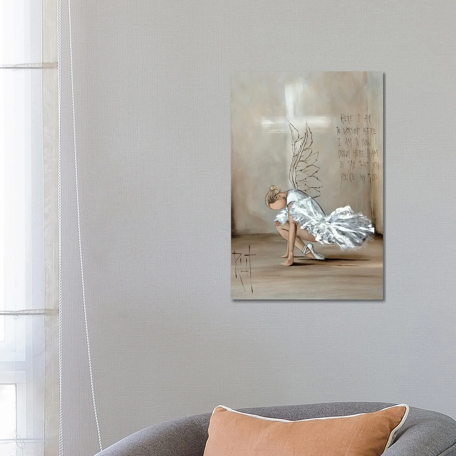 Here I Am To Worship by Ruth's Angels - Canvas Gallery Wrap - Image 4