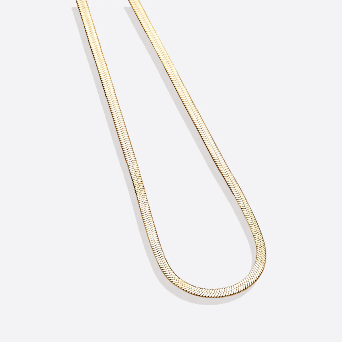 Mint & Lily Herringbone Gold Chain Necklace - Image 41