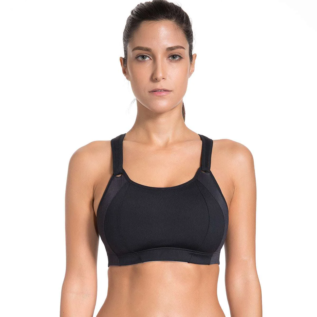 High Impact Mesh Insert Wireless Running Bra - Image 17