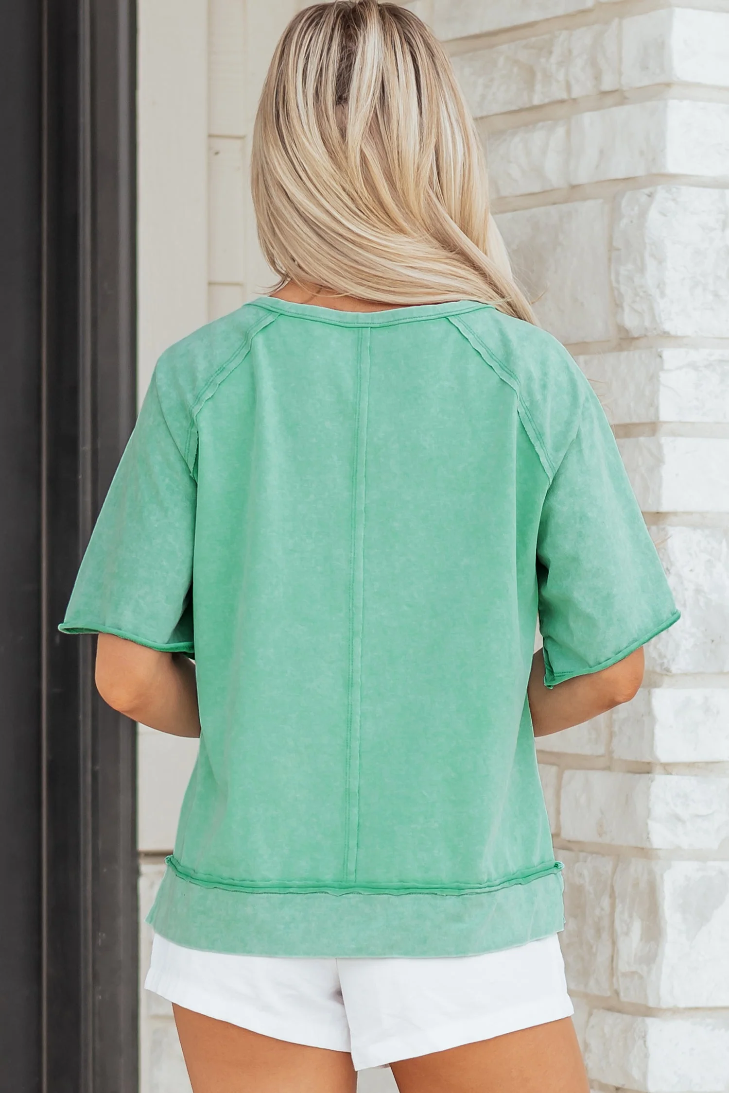 Threaded Pear Holland Mineral Wash T Shirt - Image 2