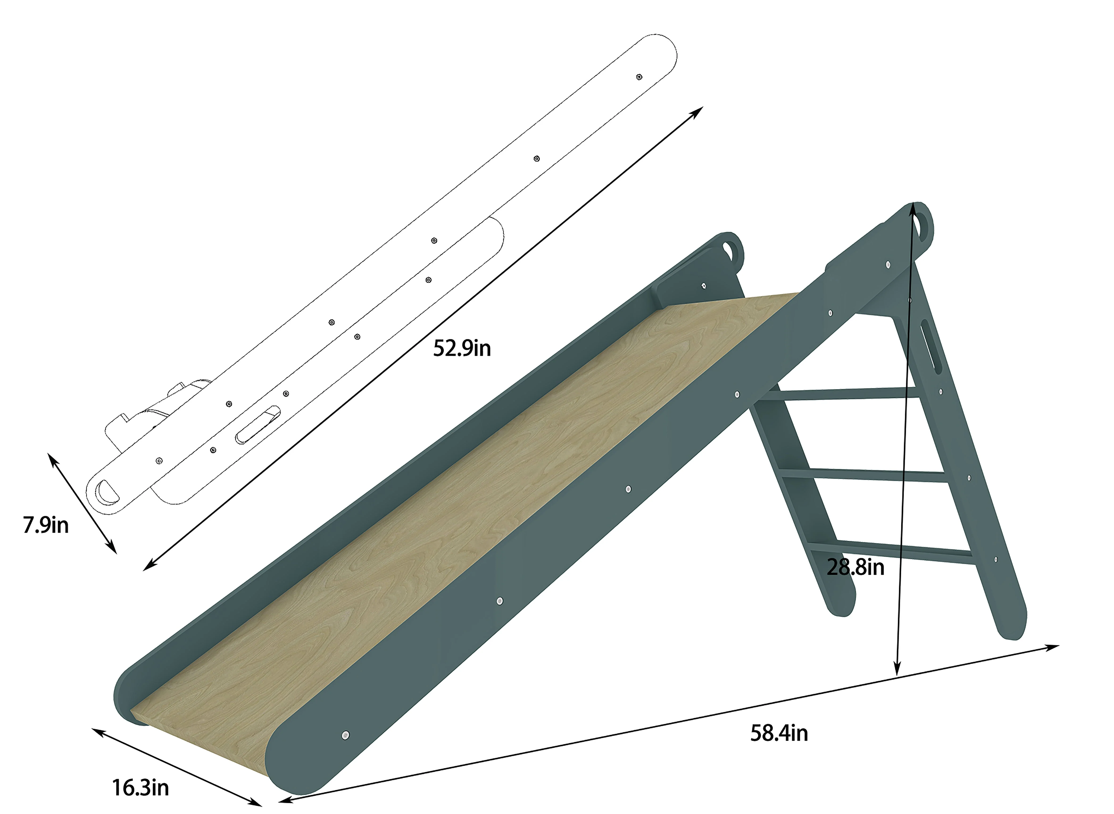 Holland- Wooden Folding Slide - Image 20