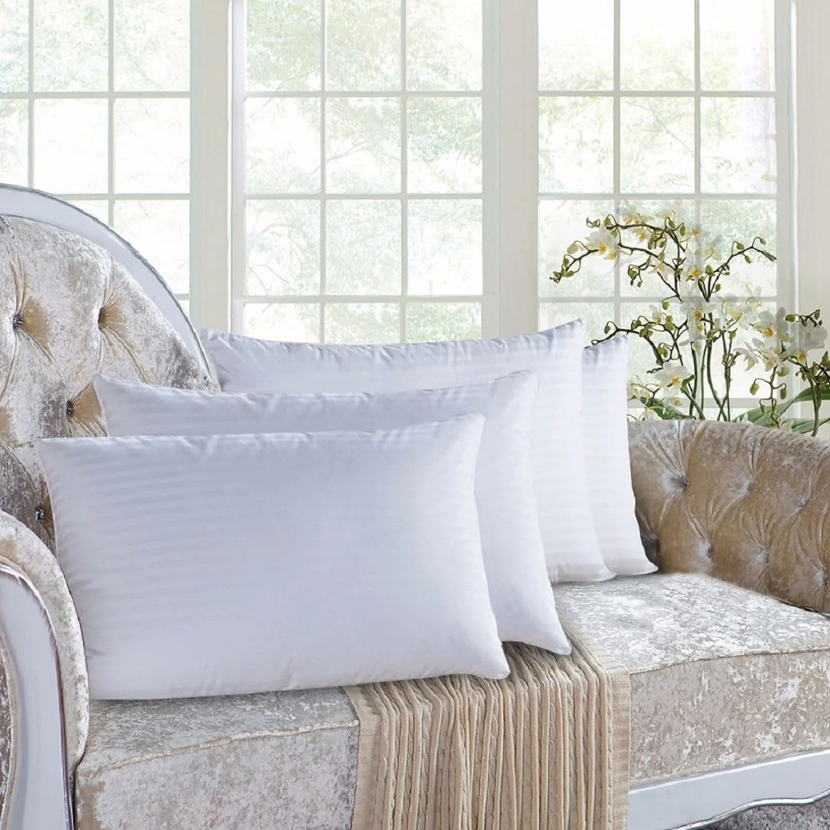 Home Sweet Home Dream Down-Alternative Hypoallergenic Bed Pillows - Image 4