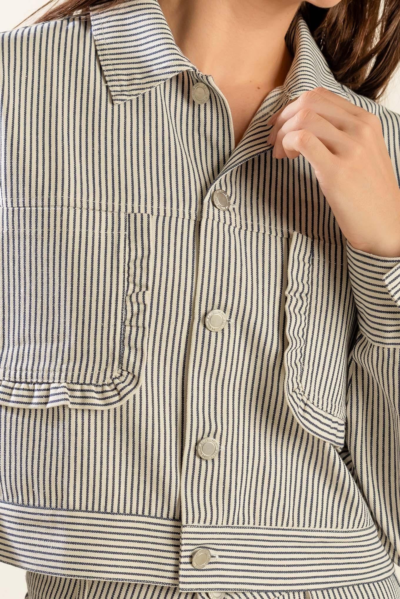 Honestly Love You Twill Crop Jacket - Image 2