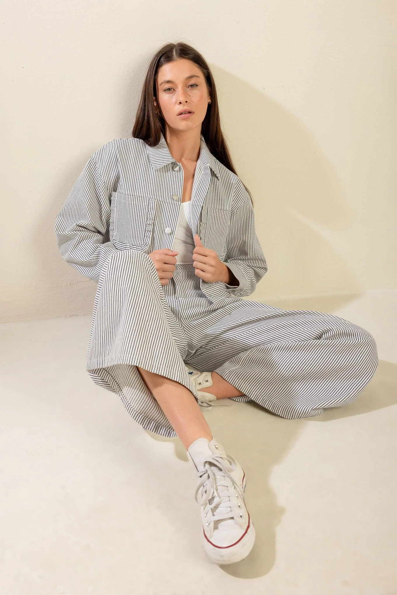 Honestly Love You Twill Crop Jacket - Image 5