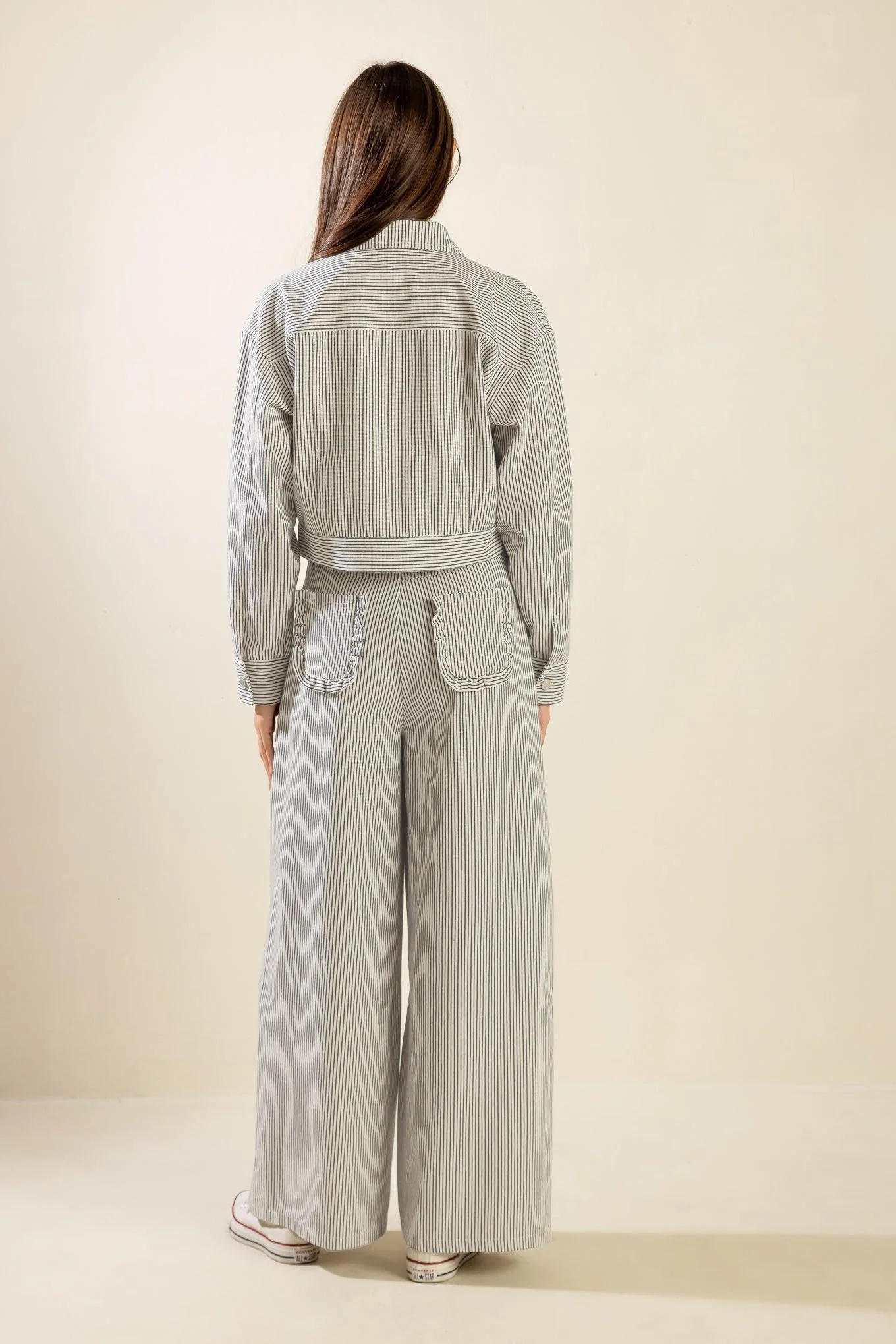 Honestly Love You Twill Crop Jacket - Image 7