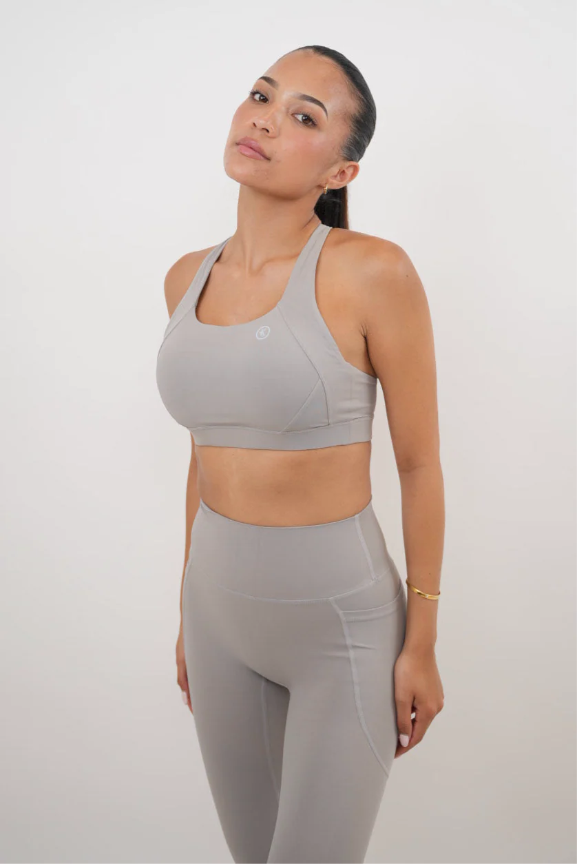 I Am Glowing Frosty Gray Quick Dry Butter Legging - Image 4