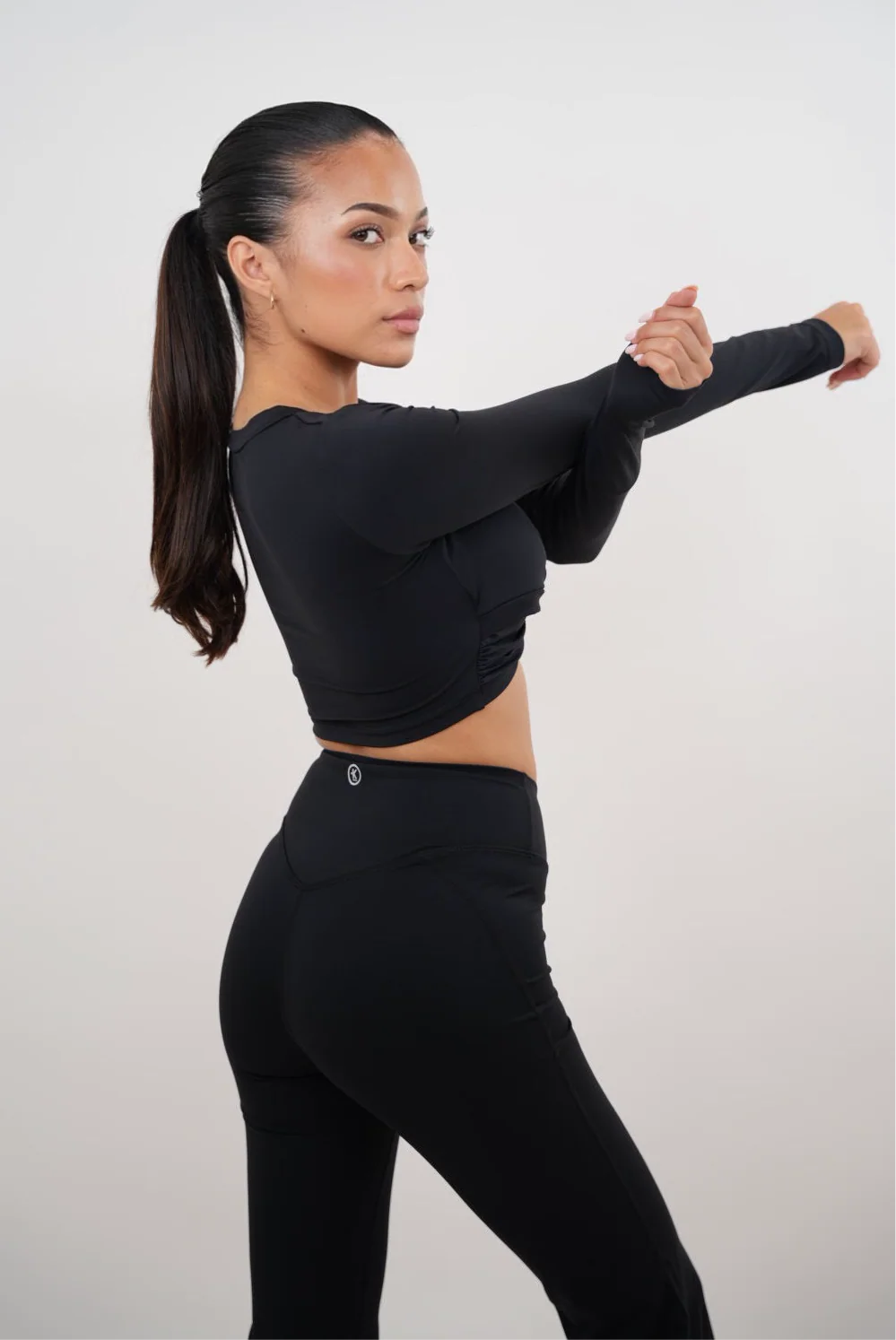 I Am Present Black Elegant Top - Image 2