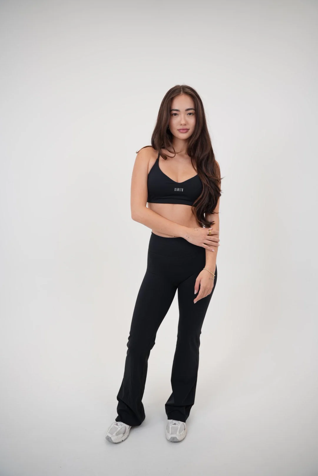 I Live in Luxury Black Sports Bra - Image 6
