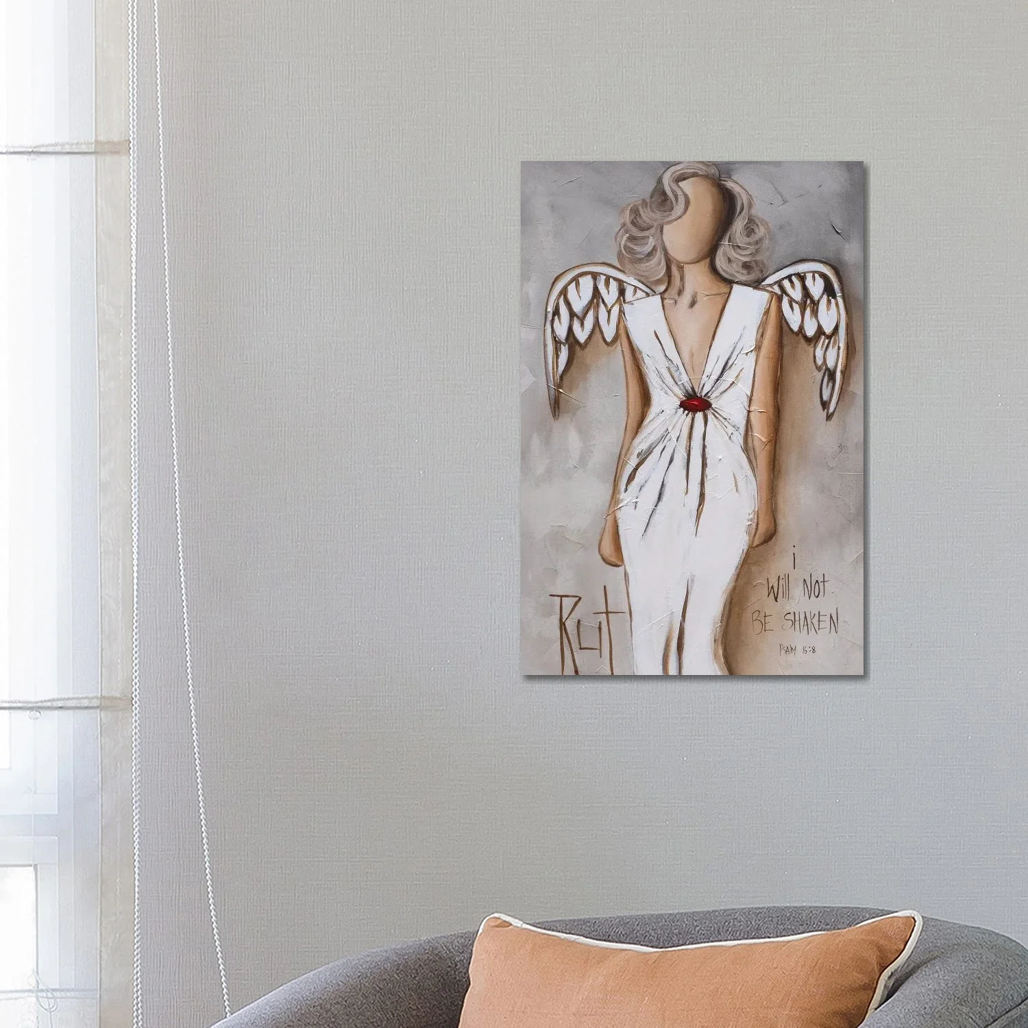 I Will Not Be Shaken by Ruth's Angels - Canvas Gallery Wrap - Image 2