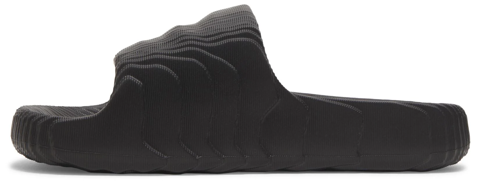 [ID4925] Mens adidas Adilette 22 'Black Scarlet' - Image 3
