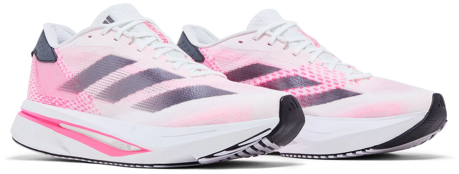 [if6767] Womens adidas Adizero Sl2 'cloud White Aurora Met. Lucid Pink' - Image 2