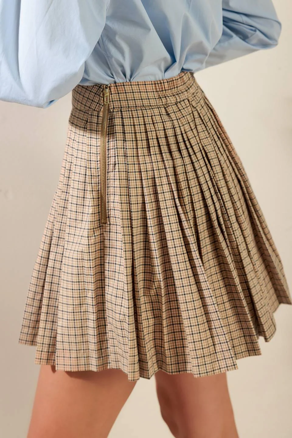 In My Memories Woven Plaid Mini Skirt - Image 6