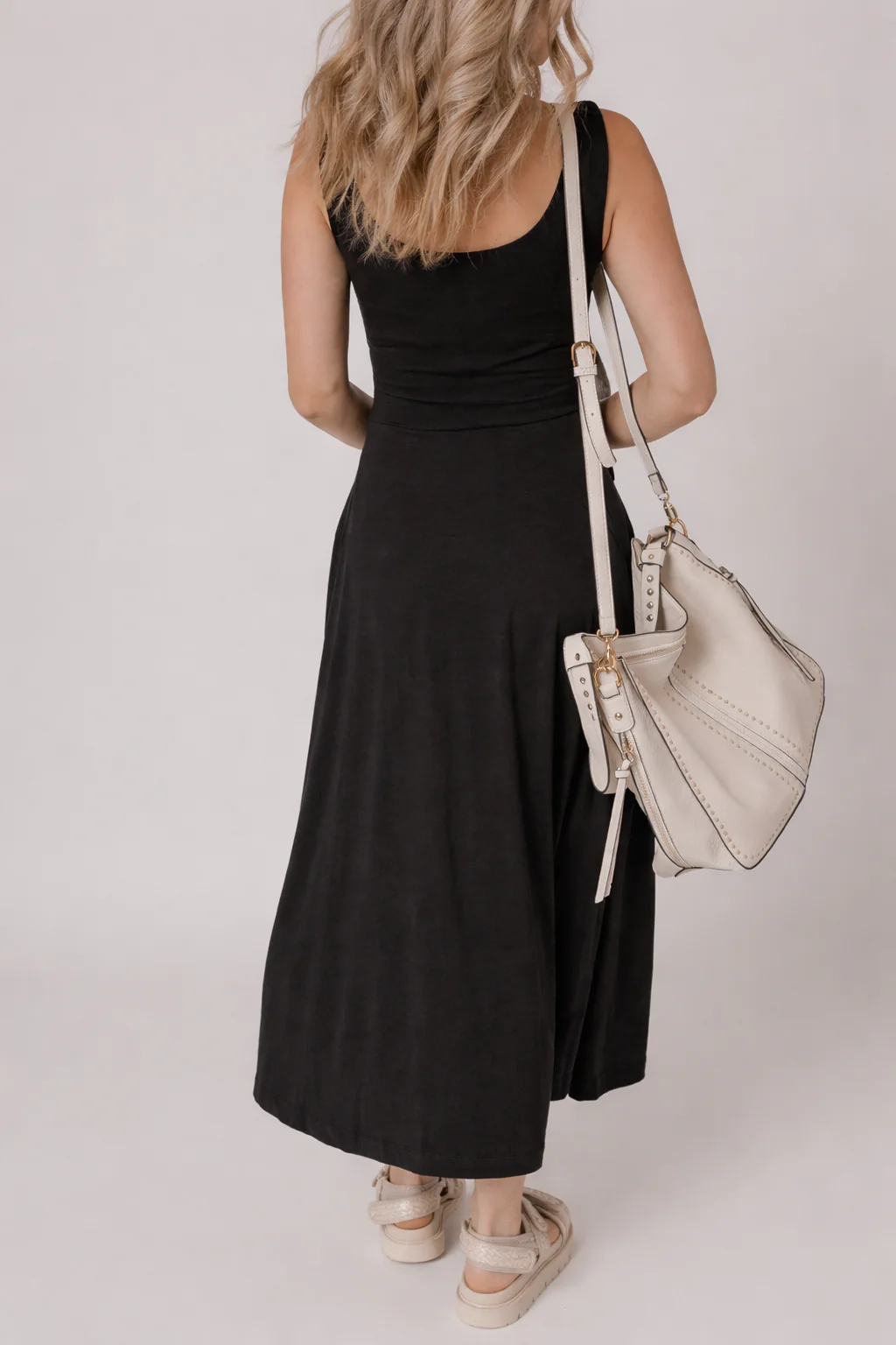Threaded Pear Indie Scoop Flared Midi Dress - Image 2