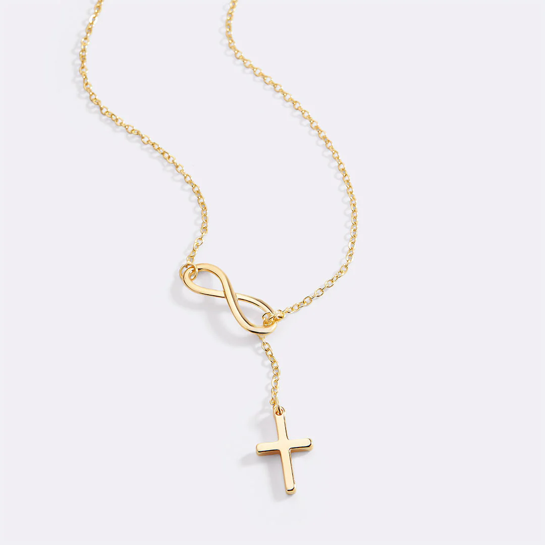 Mint & Lily Infinity Cross Pendant Necklace - Image 2