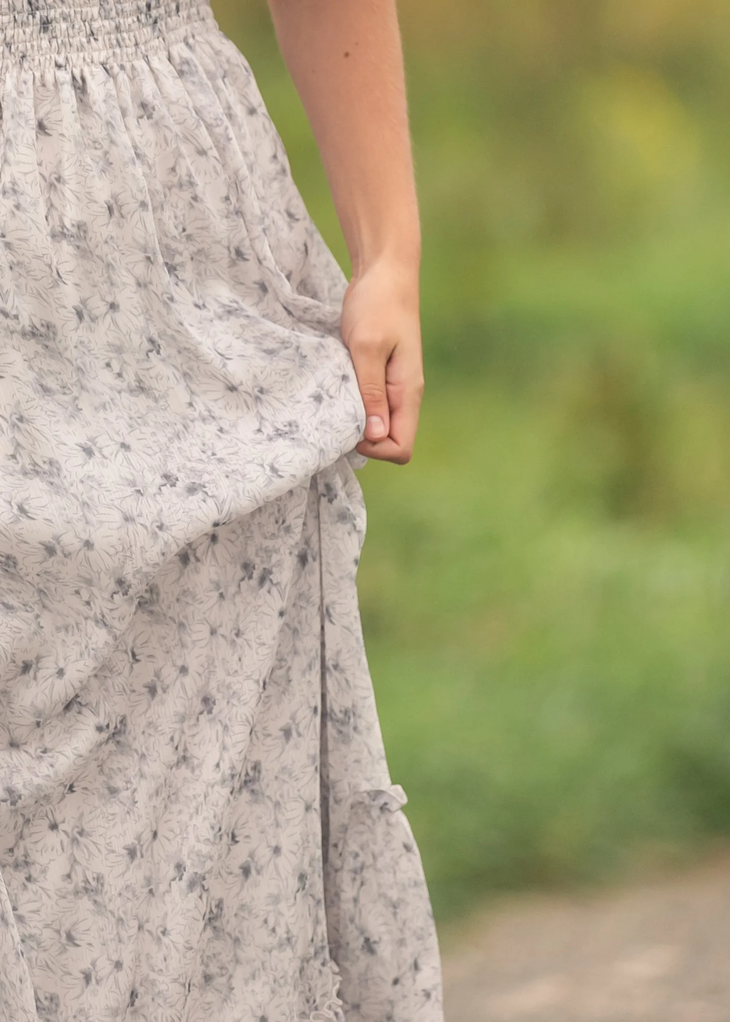 Isabella Blue Floral V Neck Maxi Dress - Image 13