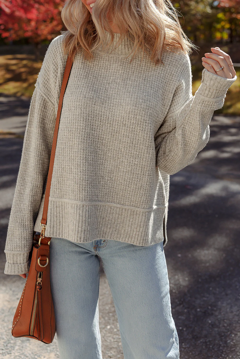 Threaded Pear Isabella High Drop Shoulder Sweater - Image 8