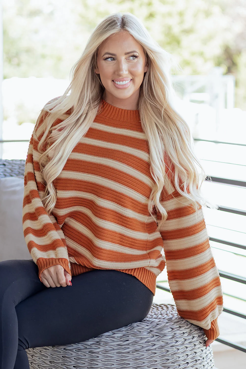 Threaded Pear Isabella Trim Drop Shoulder Sweater - Image 5